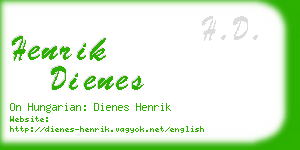 henrik dienes business card